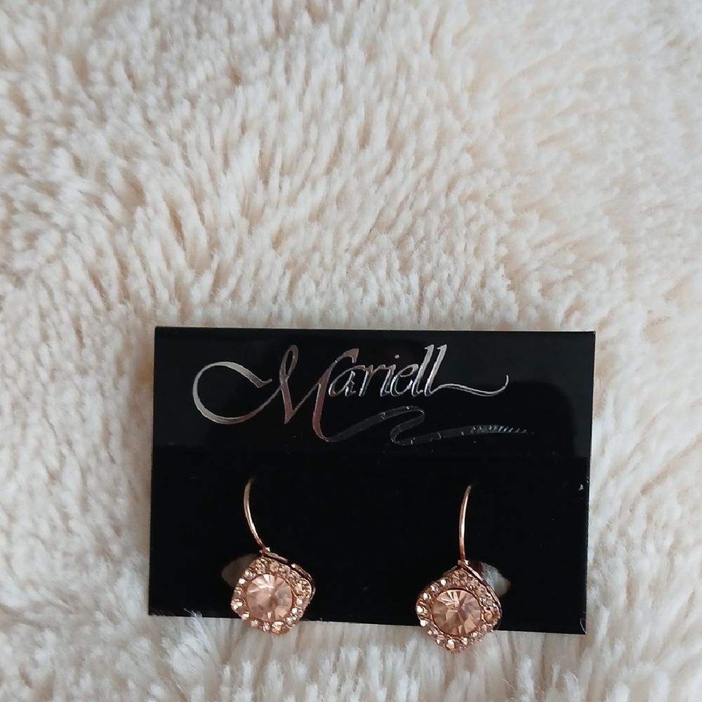 Gold Crystal Earrings